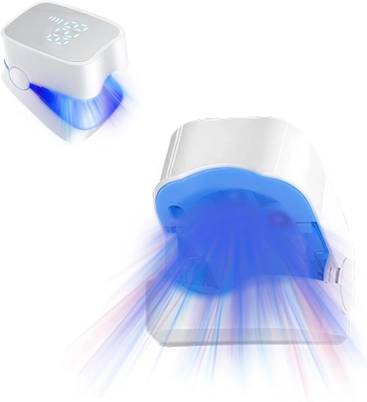 دستگاه درمان قارچ ناخن، قارچ ناخن قابل شارژ، لیزر سرد درمانی قارچ ناخن بسیار کارآمد، درمان راحت پا برای چندین انگشت (a)