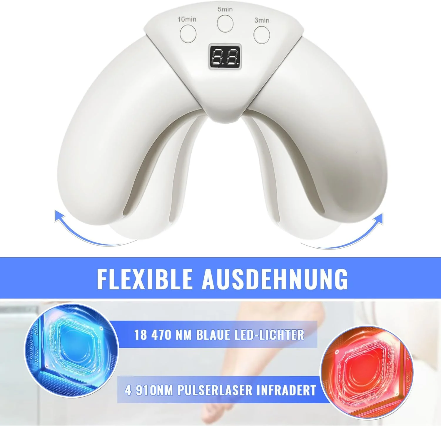 دستگاه نور درمانی برای قارچ ناخن، دستگاه نور درمانی، قارچ ناخن با راندمان بالا، لیزر درمانی سرد، درمان چندین انگشت پا و پاهای راحت (1 عدد) دستگاه نور درمانی برای قارچ ناخن، دستگاه نور درمانی، قارچ ناخن با راندمان بالا، لیزر درمانی سرد، درمان چندین انگشت پا و پاهای راحت (1 عدد)