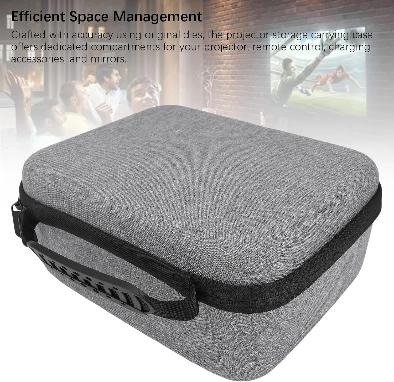 کیف حمل سخت پروژکتور ASHATA، کیف نگهداری ضد آب EVA با آستر مخملی برای MoGo 4 PLAY6 MoGo 3 Pro کیف حمل سخت پروژکتور ASHATA، کیف نگهداری ضد آب EVA با آستر مخملی برای MoGo 4 PLAY6 MoGo 3 Pro