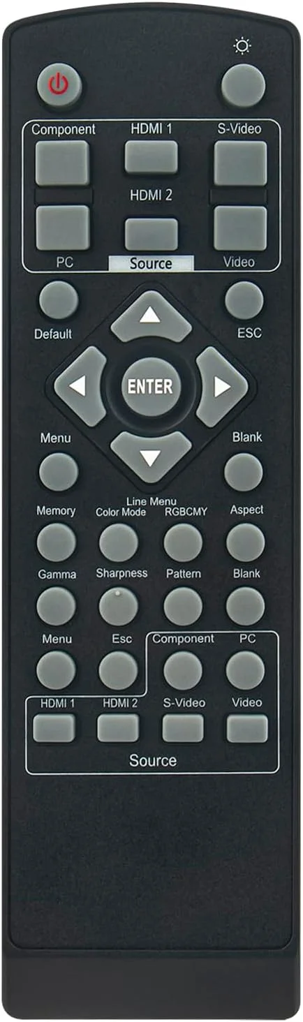 ریموت کنترل جایگزین پروژکتور AULCMEET مناسب برای اپسون PowerLite 6100 6100UB 8350 8350UB 6500UB HC6100 8700UB V11H419020 V11H262120 V11H291120 V11H292020 EH-TW4400 EH-TW3000 EH-TW3200