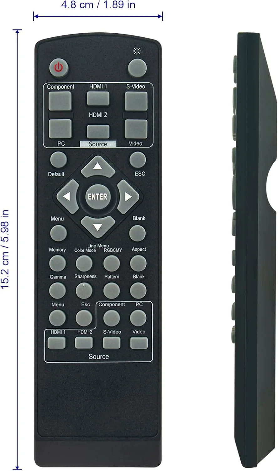 ریموت کنترل جایگزین پروژکتور AULCMEET مناسب برای اپسون PowerLite 6100 6100UB 8350 8350UB 6500UB HC6100 8700UB V11H419020 V11H262120 V11H291120 V11H292020 EH-TW4400 EH-TW3000 EH-TW3200