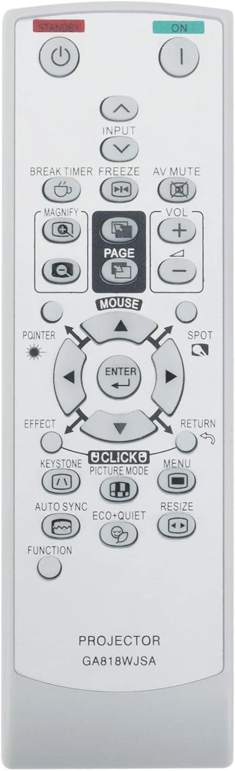 ریموت کنترل جایگزین AULCMEET GA818WJSA مناسب برای پروژکتور شارپ XR-50S XR-50X XR-55S XR-55X XR-50SL