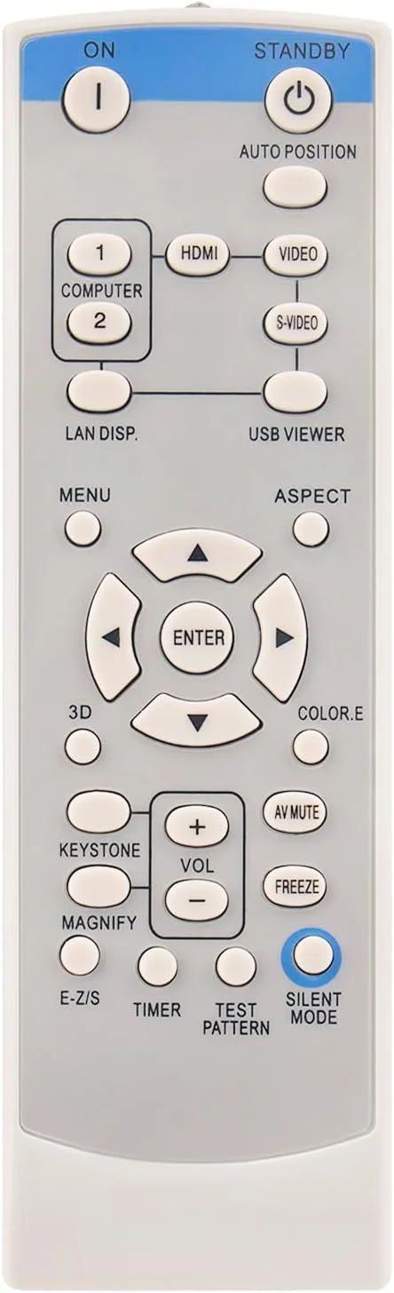 ریموت کنترل جایگزین یونیورسال AULCMEET مناسب برای پروژکتور میتسوبیشی مدل های FD630U XD280U-G XD600U XD600U-G