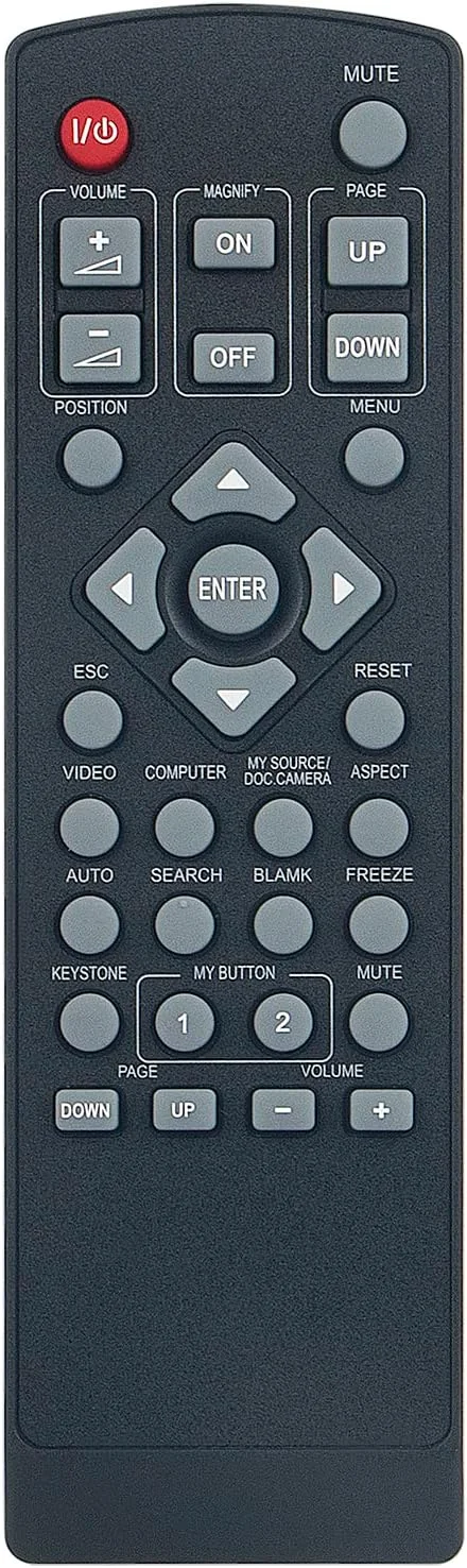 ریموت کنترل جایگزین جدید AULCMEET R007 مناسب برای پروژکتور LCD هیتاچی CP-X2021WN ED-X45N CPWX12WN CP-X2521WN CP-X3021WN CPX10WN CPX11WN CP-X2511N CP-X3011N CP-X4011N CP-X2011N