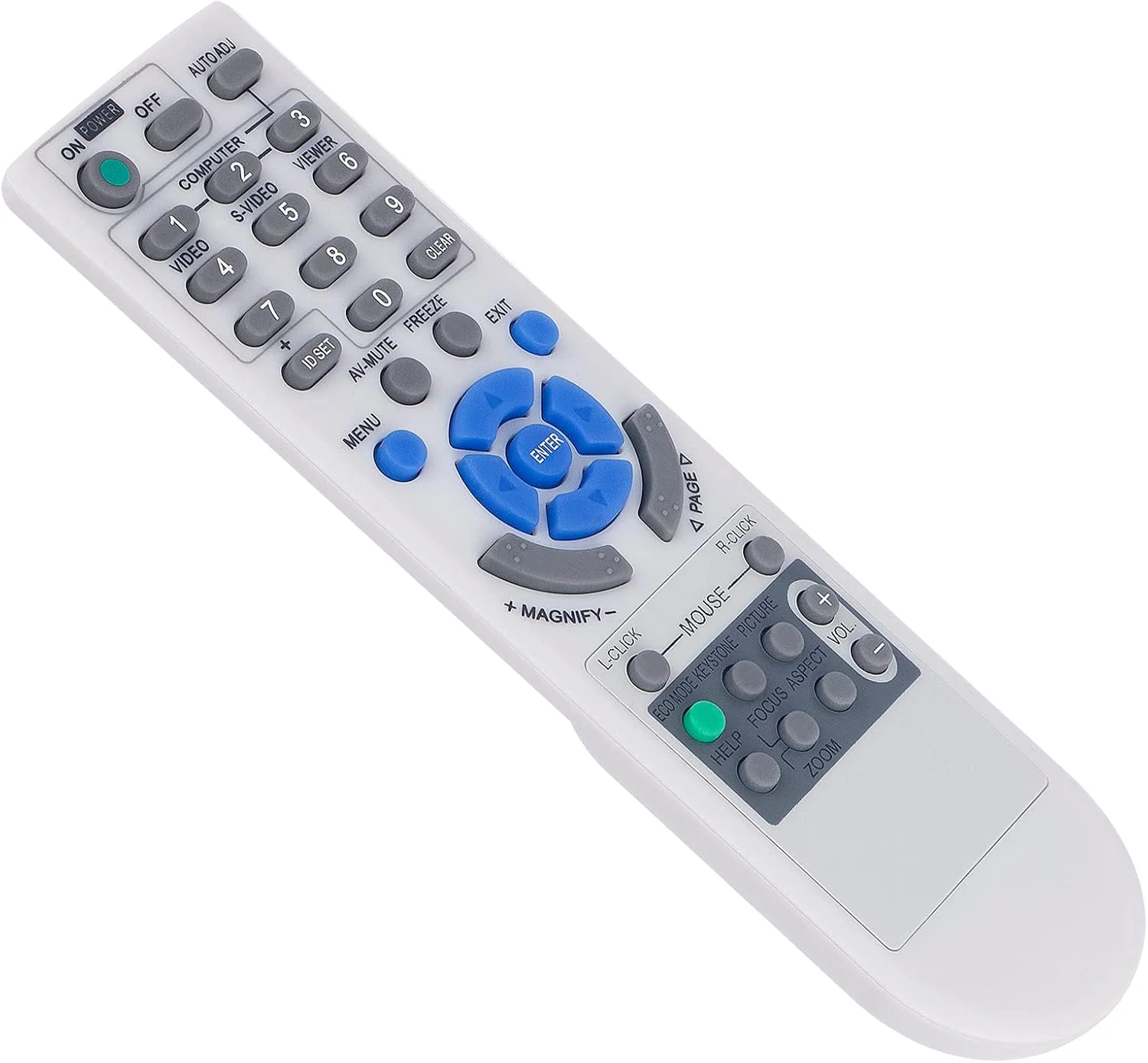 ریموت کنترل جایگزین جدید AULCMEET RD-443E مناسب برای پروژکتورهای NEC DLP مدل V230X V260 V260R V260W V260X V300W V300X 7N900881 NP110 NP115 NP1200 NP210 NP215 NP216 NP2200 NP3200 NP43 NP54 NP63 NP64 V230