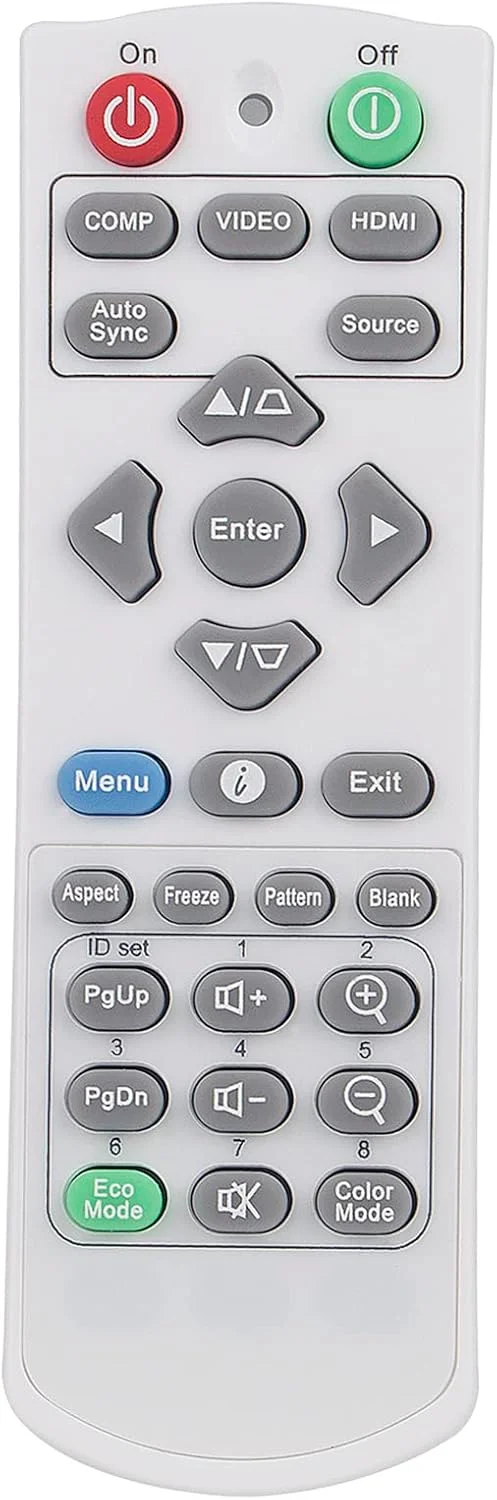 ریموت کنترل جایگزین جدید AULCMEET Q-3101 مناسب برای پروژکتور ویوسونیک PA503SP PA503XP PG700WU PA500S PA503S PA503W PA503X PS500X PS501W