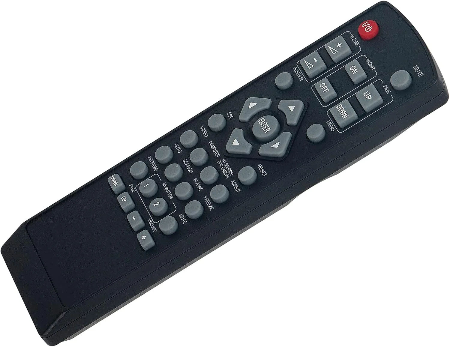 ریموت کنترل جایگزین جدید AULCMEET R007 مناسب برای پروژکتور LCD هیتاچی CP-X2021WN ED-X45N CPWX12WN CP-X2521WN CP-X3021WN CPX10WN CPX11WN CP-X2511N CP-X3011N CP-X4011N CP-X2011N