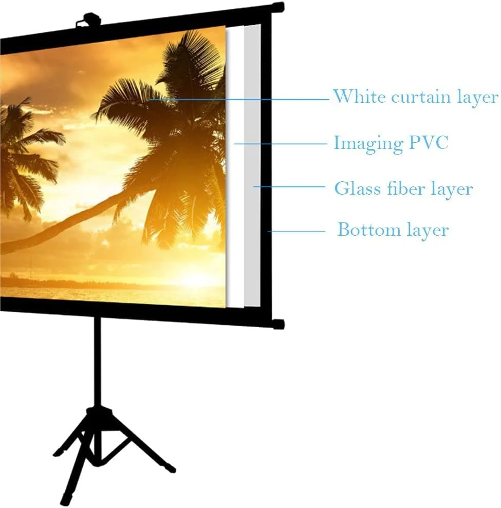 پرده نمایش پروژکتور قابل حمل Beauenty با پایه ایستاده 4:3، لوازم جانبی سه پایه پروژکتور فیلم در فضای باز سینمایی (100 اینچ) پرده نمایش پروژکتور قابل حمل Beauenty با پایه ایستاده 4:3، لوازم جانبی سه پایه پروژکتور فیلم در فضای باز سینمایی (100 اینچ)