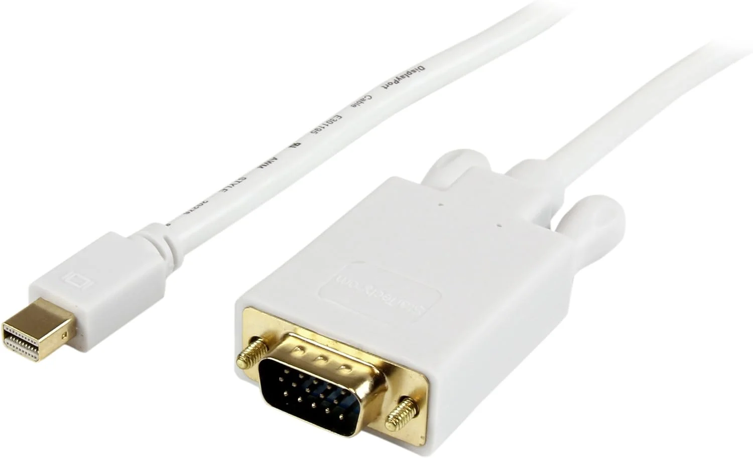 کابل تبدیل Mini DisplayPort به VGA استار تک، طول 3 متر - تبدیل کننده ویدئو mDP به VGA - کابل Mini DP به VGA برای مک/کامپیوتر، رزولوشن 1920x1200 - سفید (MDP2VGAMM10W) کابل تبدیل Mini DisplayPort به VGA استار تک، طول 3 متر - تبدیل کننده ویدئو mDP به VGA - کابل Mini DP به VGA برای مک/کامپیوتر، رزولوشن 1920x1200 - سفید (MDP2VGAMM10W)