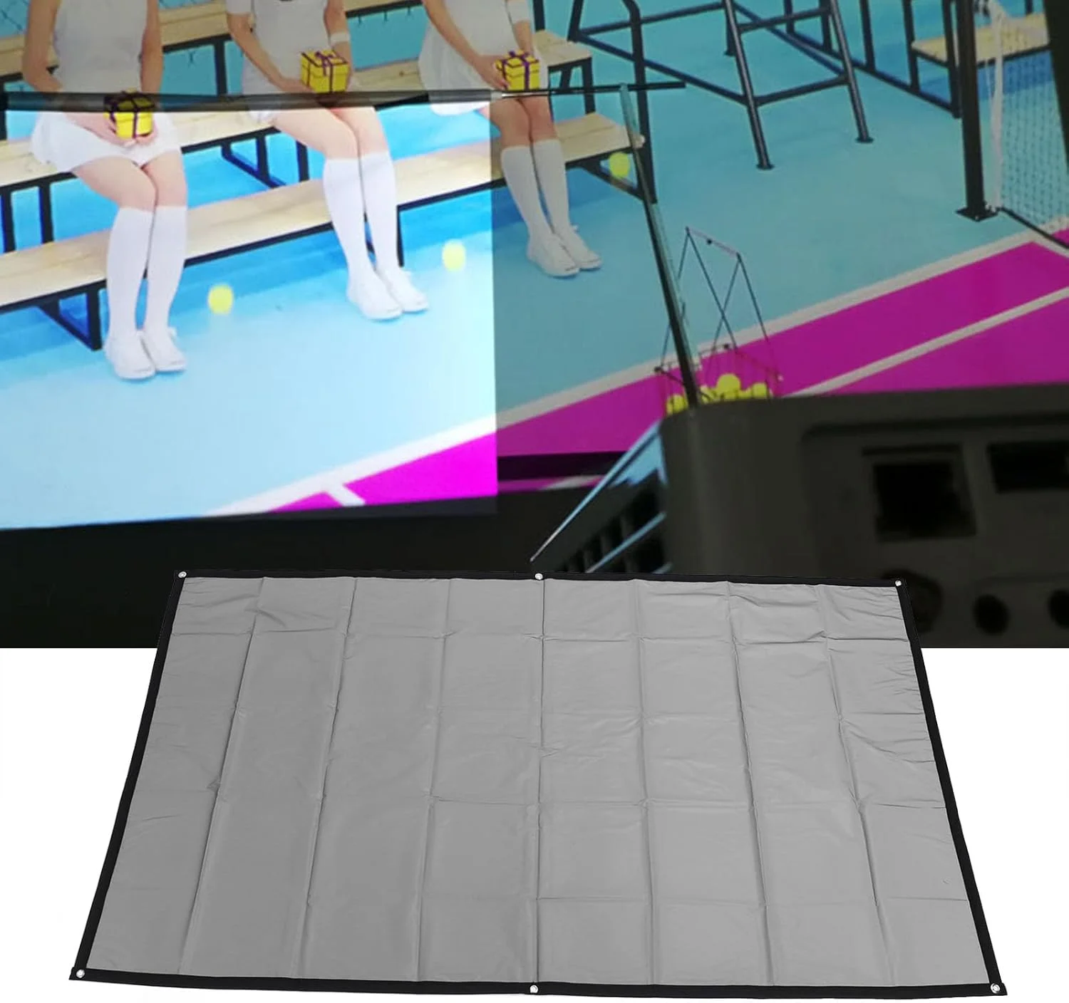 پرده نمایش پروژکتور تاشو قابل حمل Bewinner 16:9 HD، پرده نمایش شب فیلم تئاتر خانگی برای استفاده در داخل خانه، پرده ضد چروک آویز دیواری برای سینمای خانگی پرده نمایش پروژکتور تاشو قابل حمل Bewinner 16:9 HD، پرده نمایش شب فیلم تئاتر خانگی برای استفاده در داخل خانه، پرده ضد چروک آویز دیواری برای سینمای خانگی