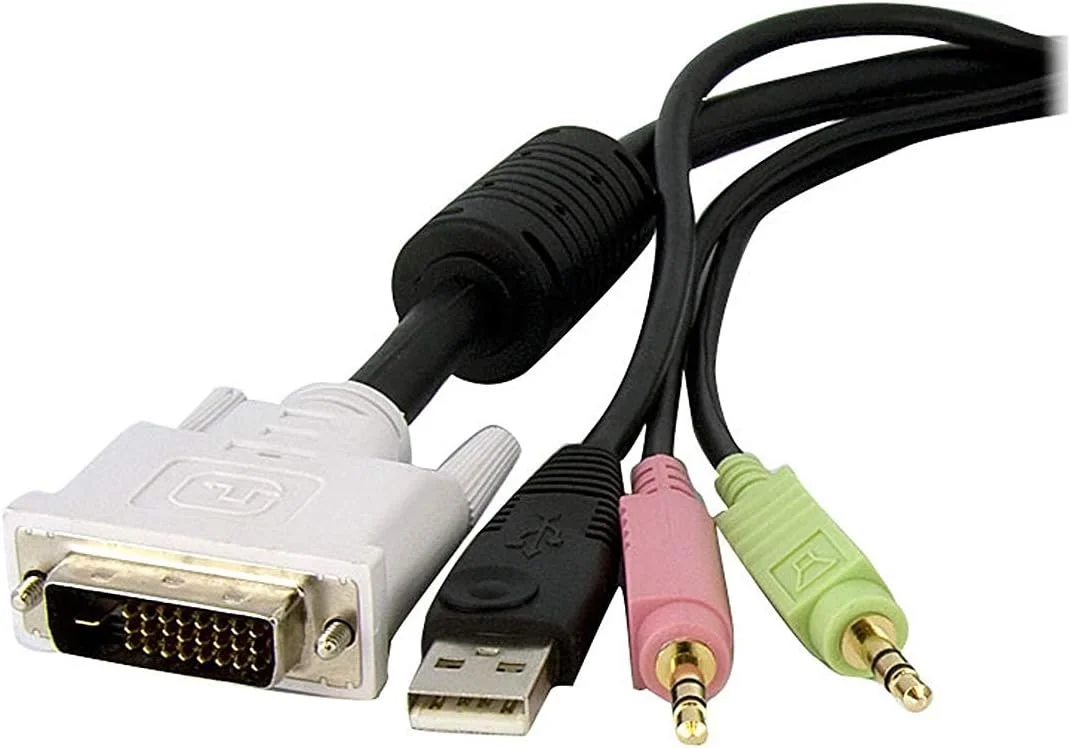 کابل سوئیچ KVM چهار در یک USB Dual Link DVI-D استار تک با صدا و میکروفون - 1.5 متر / 4 متر (DVID4N1USB15) کابل سوئیچ KVM چهار در یک USB Dual Link DVI-D استار تک با صدا و میکروفون - 1.5 متر / 4 متر (DVID4N1USB15)