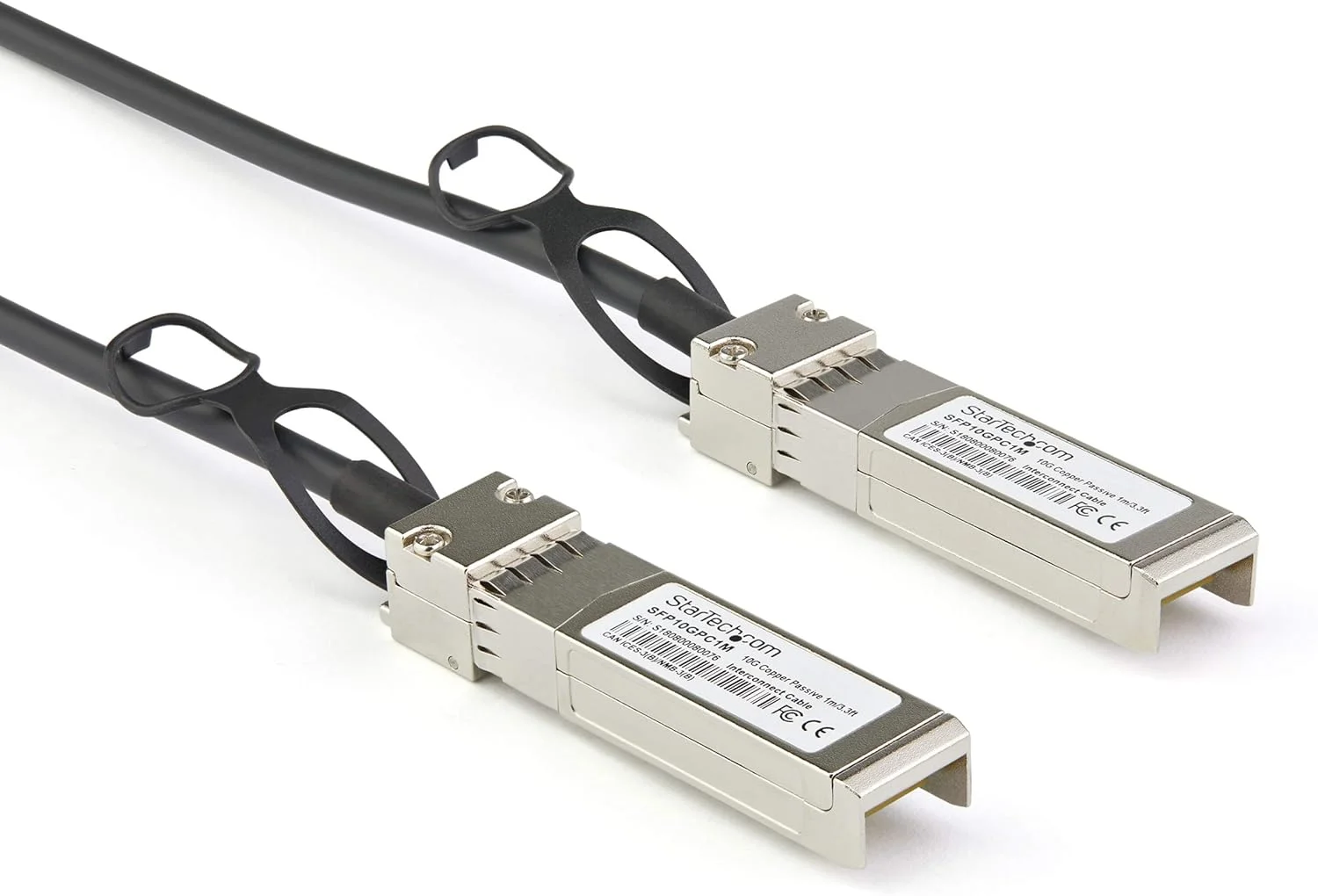 کابل اتصال مستقیم 1 متری SFP+ به SFP+ StarTech.com سازگار با Dell EMC DAC-SFP-10G-1M - کابل Twinax مسی 10GbE SFP+، ماژول فرستنده و گیرنده Mini GBIC پسیو کم مصرف 10 گیگابیت بر ثانیه (DACSFP10G1M) کابل اتصال مستقیم 1 متری SFP+ به SFP+ StarTech.com سازگار با Dell EMC DAC-SFP-10G-1M - کابل Twinax مسی 10GbE SFP+، ماژول فرستنده و گیرنده Mini GBIC پسیو کم مصرف 10 گیگابیت بر ثانیه (DACSFP10G1M)