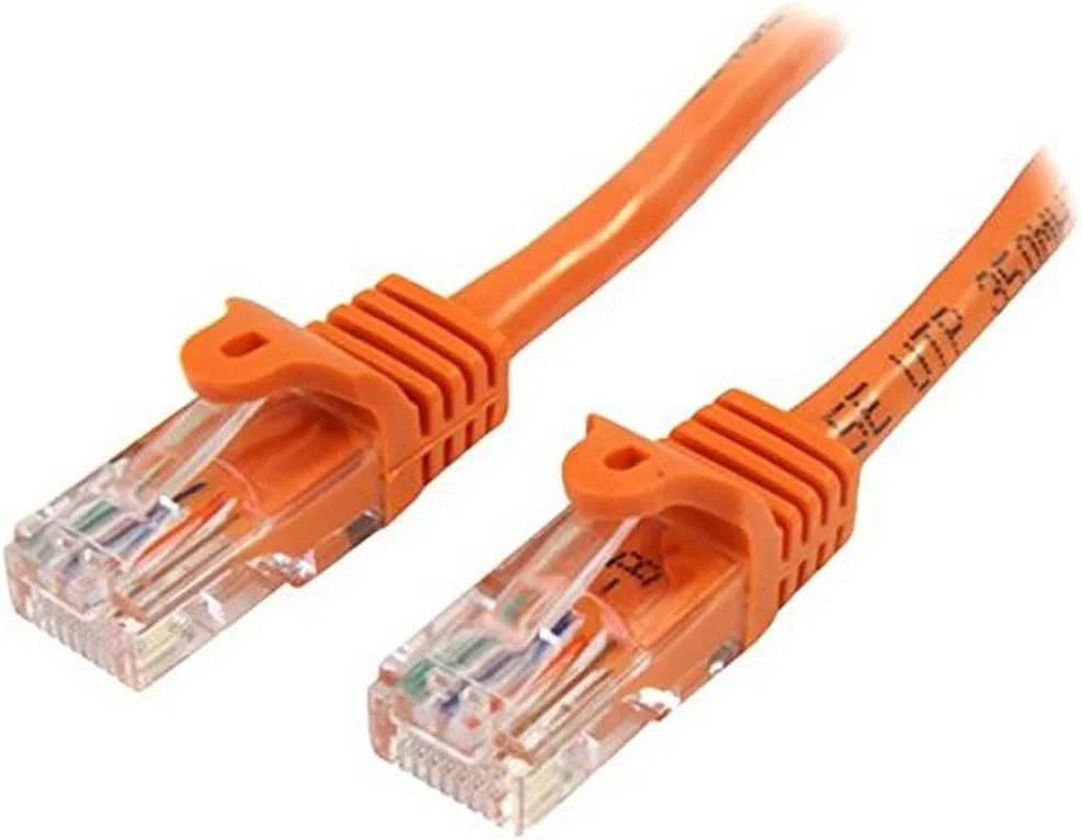 کابل شبکه Cat5e نارنجی StarTech 45PAT10MOR با طول 10 متر و کانکتورهای RJ45 بدون گیر کابل شبکه Cat5e نارنجی StarTech 45PAT10MOR با طول 10 متر و کانکتورهای RJ45 بدون گیر