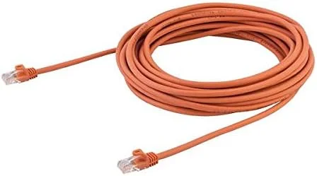 کابل شبکه Cat5e نارنجی StarTech 45PAT10MOR با طول 10 متر و کانکتورهای RJ45 بدون گیر کابل شبکه Cat5e نارنجی StarTech 45PAT10MOR با طول 10 متر و کانکتورهای RJ45 بدون گیر
