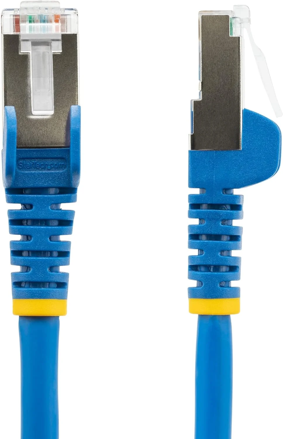 کابل اترنت CAT6a استار تک دات کام به طول 50 سانتی متر - کم دود بدون هالوژن (LSZH) - 10 گیگابیتی 500 مگاهرتز 100 وات PoE RJ45 S/FTP آبی رنگ، بدون گیر و دارای محافظ کابل اترنت CAT6a استار تک دات کام به طول 50 سانتی متر - کم دود بدون هالوژن (LSZH) - 10 گیگابیتی 500 مگاهرتز 100 وات PoE RJ45 S/FTP آبی رنگ، بدون گیر و دارای محافظ