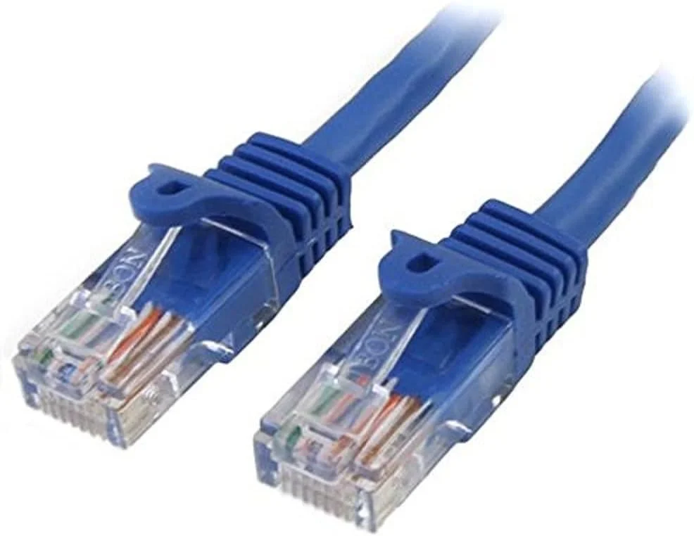 کابل پچ 10 متری آبی Cat5e استار تک با کانکتورهای RJ45 بدون گیر، کابل اترنت بلند، کابل 10 متری Cat 5e UTP کابل پچ 10 متری آبی Cat5e استار تک با کانکتورهای RJ45 بدون گیر، کابل اترنت بلند، کابل 10 متری Cat 5e UTP
