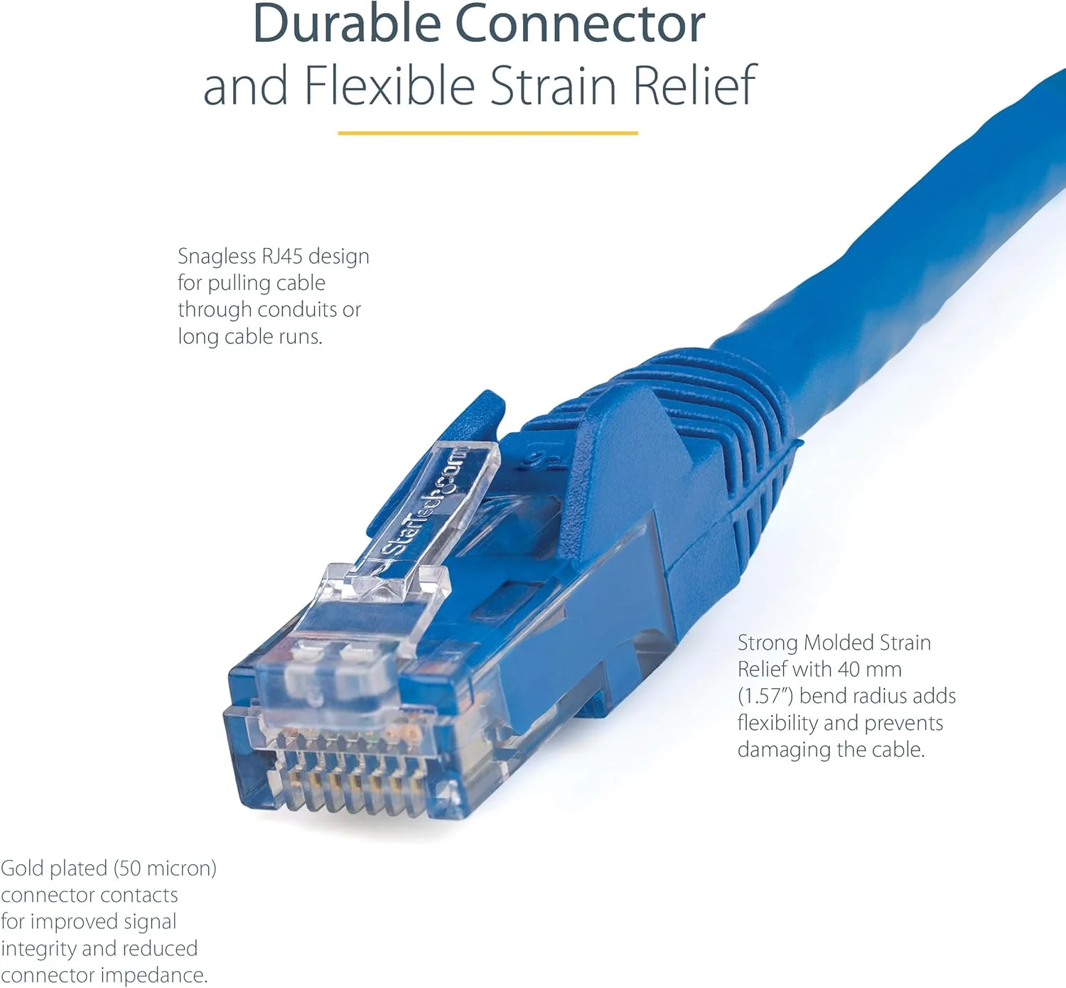 کابل اترنت CAT6 استار تک 7 متری - سیم اترنت گیگابیتی CAT 6 آبی - 650 مگاهرتز 100W PoE++ RJ45 UTP دسته 6 شبکه / سیم پچ بدون گیر با محافظ فشار Fluke d UL/TIA کابل اترنت CAT6 استار تک 7 متری - سیم اترنت گیگابیتی CAT 6 آبی - 650 مگاهرتز 100W PoE++ RJ45 UTP دسته 6 شبکه / سیم پچ بدون گیر با محافظ فشار Fluke d UL/TIA
