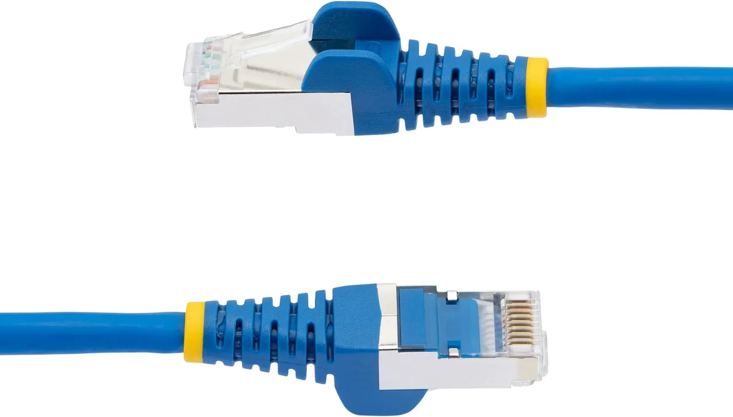 کابل اترنت CAT6a استار تک دات کام به طول 50 سانتی متر - کم دود بدون هالوژن (LSZH) - 10 گیگابیتی 500 مگاهرتز 100 وات PoE RJ45 S/FTP آبی رنگ، بدون گیر و دارای محافظ کابل اترنت CAT6a استار تک دات کام به طول 50 سانتی متر - کم دود بدون هالوژن (LSZH) - 10 گیگابیتی 500 مگاهرتز 100 وات PoE RJ45 S/FTP آبی رنگ، بدون گیر و دارای محافظ