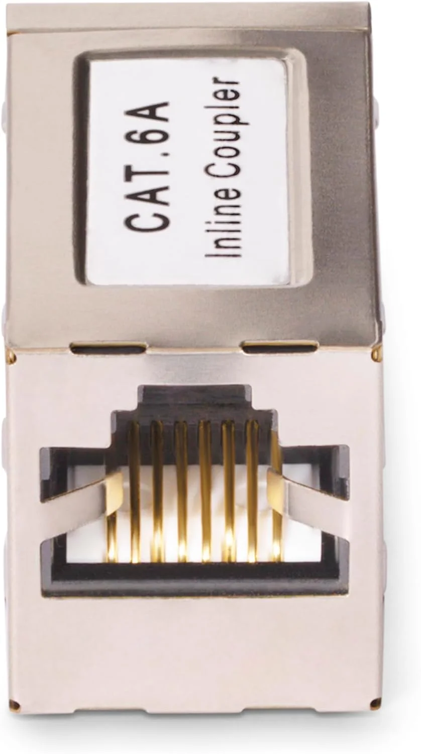 کوپلر محافظ دار Cat 6A استار تک، کوپلر RJ45 Cat6a، توسعه دهنده کابل LAN (مادگی به مادگی)، توسعه دهنده/اتصال دهنده کابل شبکه کوپلر محافظ دار Cat 6A استار تک، کوپلر RJ45 Cat6a، توسعه دهنده کابل LAN (مادگی به مادگی)، توسعه دهنده/اتصال دهنده کابل شبکه