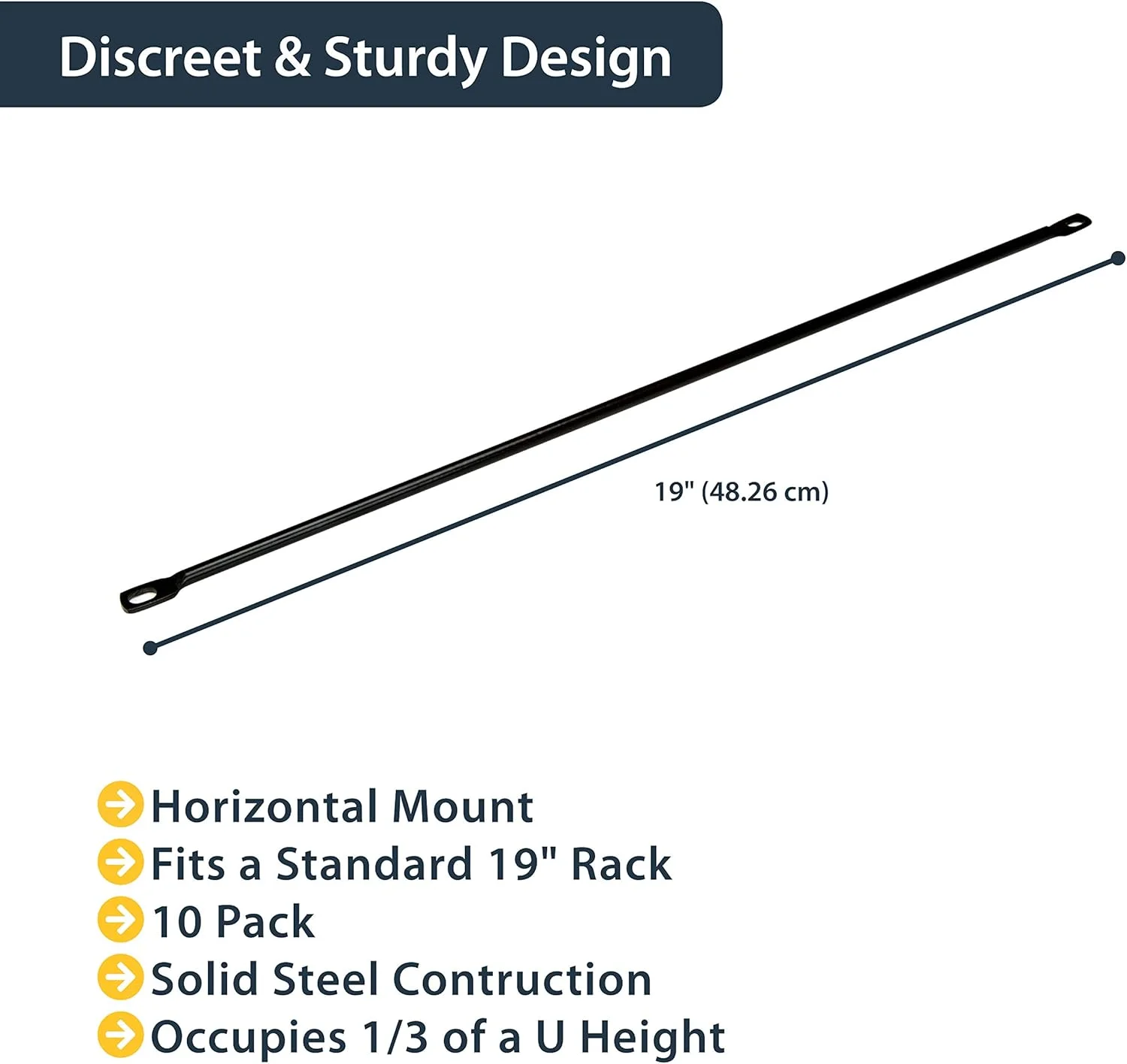 میله های بست افقی StarTech.com - مدیریت کابل رک سرور - سازمان دهنده سیم نصب رک شبکه 19 اینچی - بسته 10 عددی (CMLB10) میله های بست افقی StarTech.com - مدیریت کابل رک سرور - سازمان دهنده سیم نصب رک شبکه 19 اینچی - بسته 10 عددی (CMLB10)