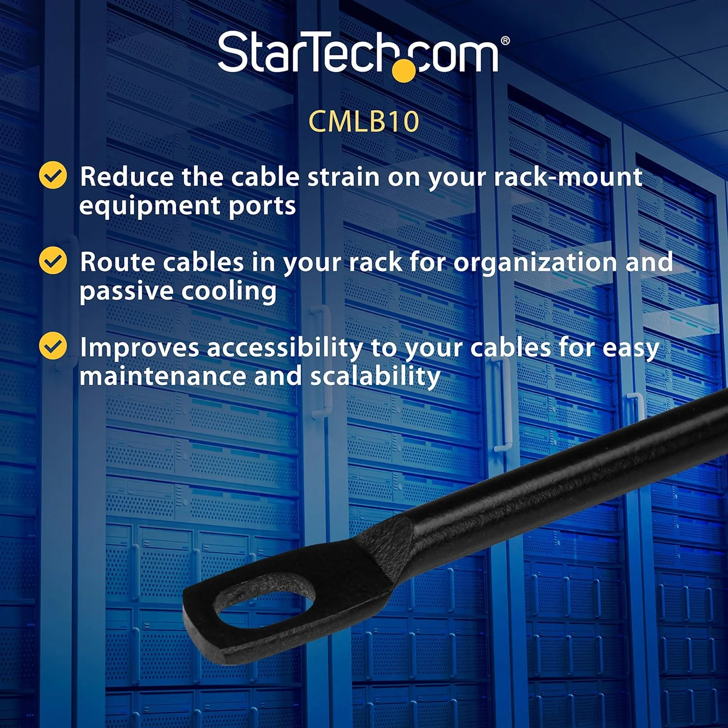 میله های بست افقی StarTech.com - مدیریت کابل رک سرور - سازمان دهنده سیم نصب رک شبکه 19 اینچی - بسته 10 عددی (CMLB10) میله های بست افقی StarTech.com - مدیریت کابل رک سرور - سازمان دهنده سیم نصب رک شبکه 19 اینچی - بسته 10 عددی (CMLB10)
