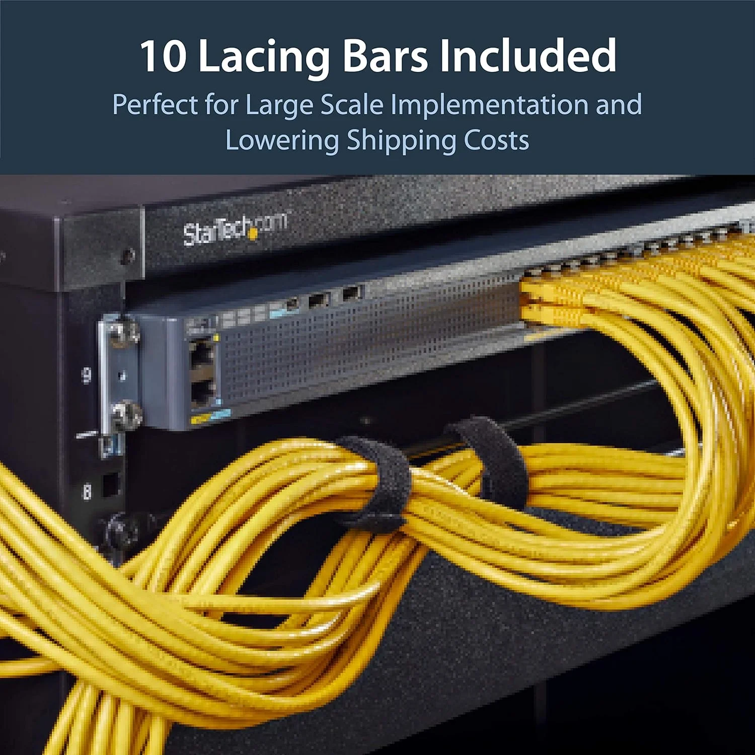 میله های بست افقی StarTech.com - مدیریت کابل رک سرور - سازمان دهنده سیم نصب رک شبکه 19 اینچی - بسته 10 عددی (CMLB10) میله های بست افقی StarTech.com - مدیریت کابل رک سرور - سازمان دهنده سیم نصب رک شبکه 19 اینچی - بسته 10 عددی (CMLB10)