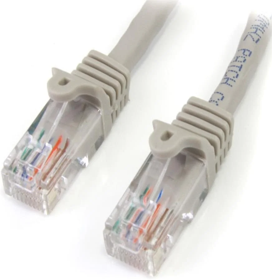 کابل شبکه پچ کورد 5 متری Cat5e RJ45 UTP بدون گیر StarTech.com - کابل پچ 5 متری - کابل پچ اترنت - کابل RJ45 نر به نر Cat 5e - خاکستری (45PAT5MGR) کابل شبکه پچ کورد 5 متری Cat5e RJ45 UTP بدون گیر StarTech.com - کابل پچ 5 متری - کابل پچ اترنت - کابل RJ45 نر به نر Cat 5e - خاکستری (45PAT5MGR)