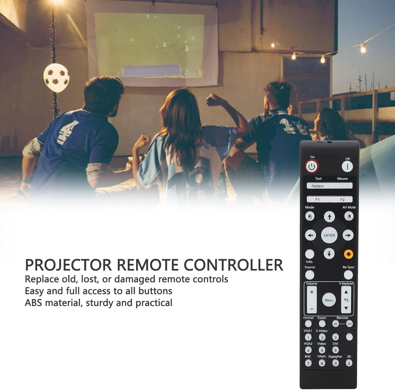 کنترل از راه دور پروژکتور BR‑3070L، جایگزین برای EH505 EH415 EH503 EH415 ZU510T EH515T W505 W515 X515 X600 X605، طراحی دستی برای پروژکتورها کنترل از راه دور پروژکتور BR‑3070L، جایگزین برای EH505 EH415 EH503 EH415 ZU510T EH515T W505 W515 X515 X600 X605، طراحی دستی برای پروژکتورها