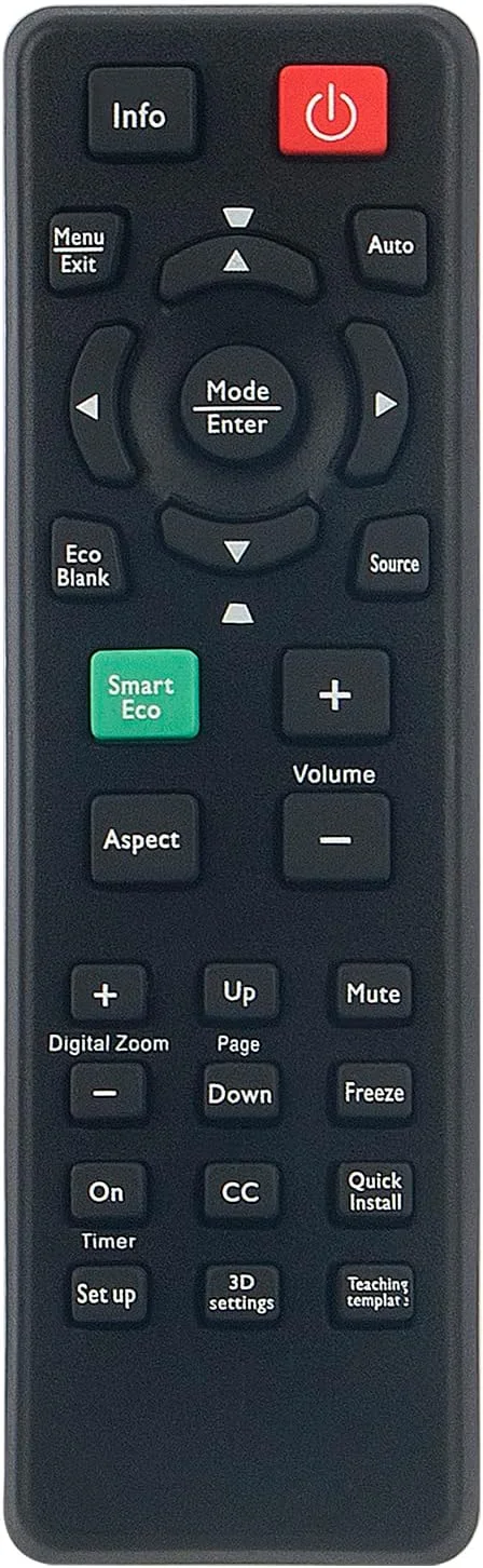 ریموت کنترل پروژکتور Beyution 5J.J9V06.001 مناسب برای پروژکتورهای BenQ MS517, MX720, MW519, MS517F, MS524, MW526, HC1200, MX525, SH915, MX722, SX912, SX914, MX711, MX812ST, MX810ST, MX760, MX761, MS521