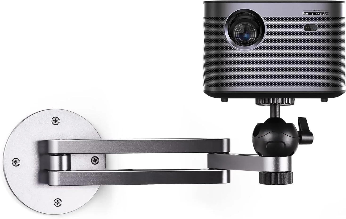 پایه دیواری تاشو پروژکتور Blanou، آلیاژ آلومینیوم، قابل تنظیم، آویز پروژکتور، پایه پروژکتور جهانی با چرخش 360 درجه پایه دیواری تاشو پروژکتور Blanou، آلیاژ آلومینیوم، قابل تنظیم، آویز پروژکتور، پایه پروژکتور جهانی با چرخش 360 درجه