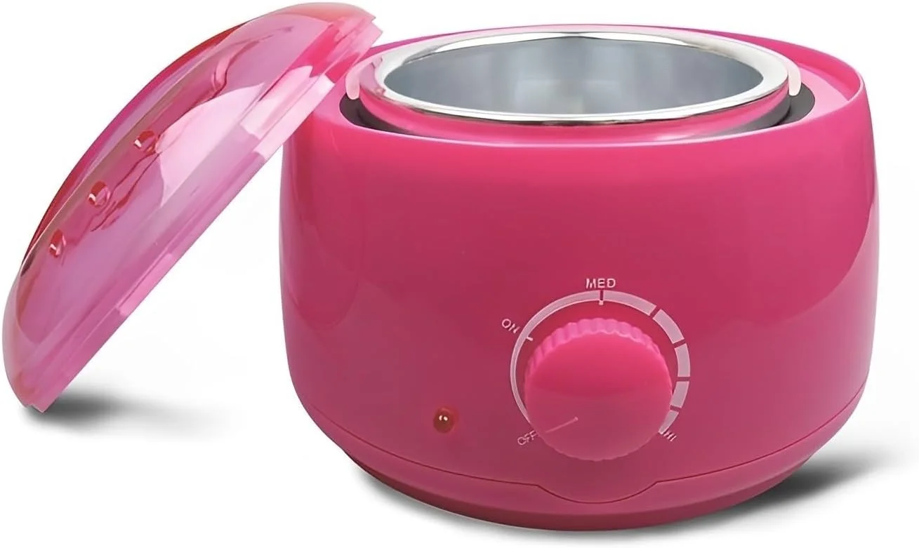 دستگاه گرم کننده موم پارافین TXQHJS مدل PRO-Wax100، ذوب سریع، دمای قابل تنظیم، برای استفاده در اسپا و منزل (قرمز)