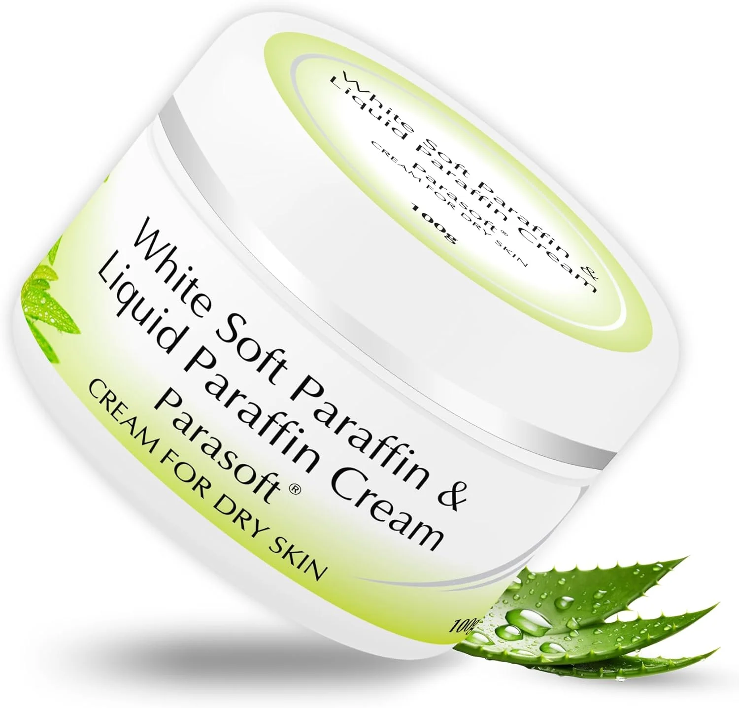 کرم پارافین نرم سفید و پارافین مایع پاراسافت برای پوست خشک - 100 گرم / 3.54 اونس کرم مرطوب کننده محافظ