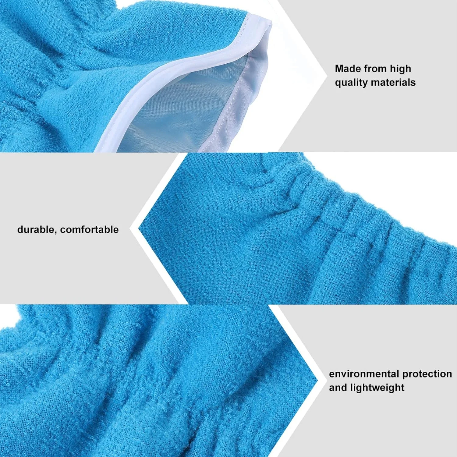 دستکش و جوراب حمام پارافین TERRIFI، 4 عددی، دستکش های عایق گرم کننده موم پارافین، پوشش اسپا پا، دستکش کار مرطوب کننده، کیت درمان دست