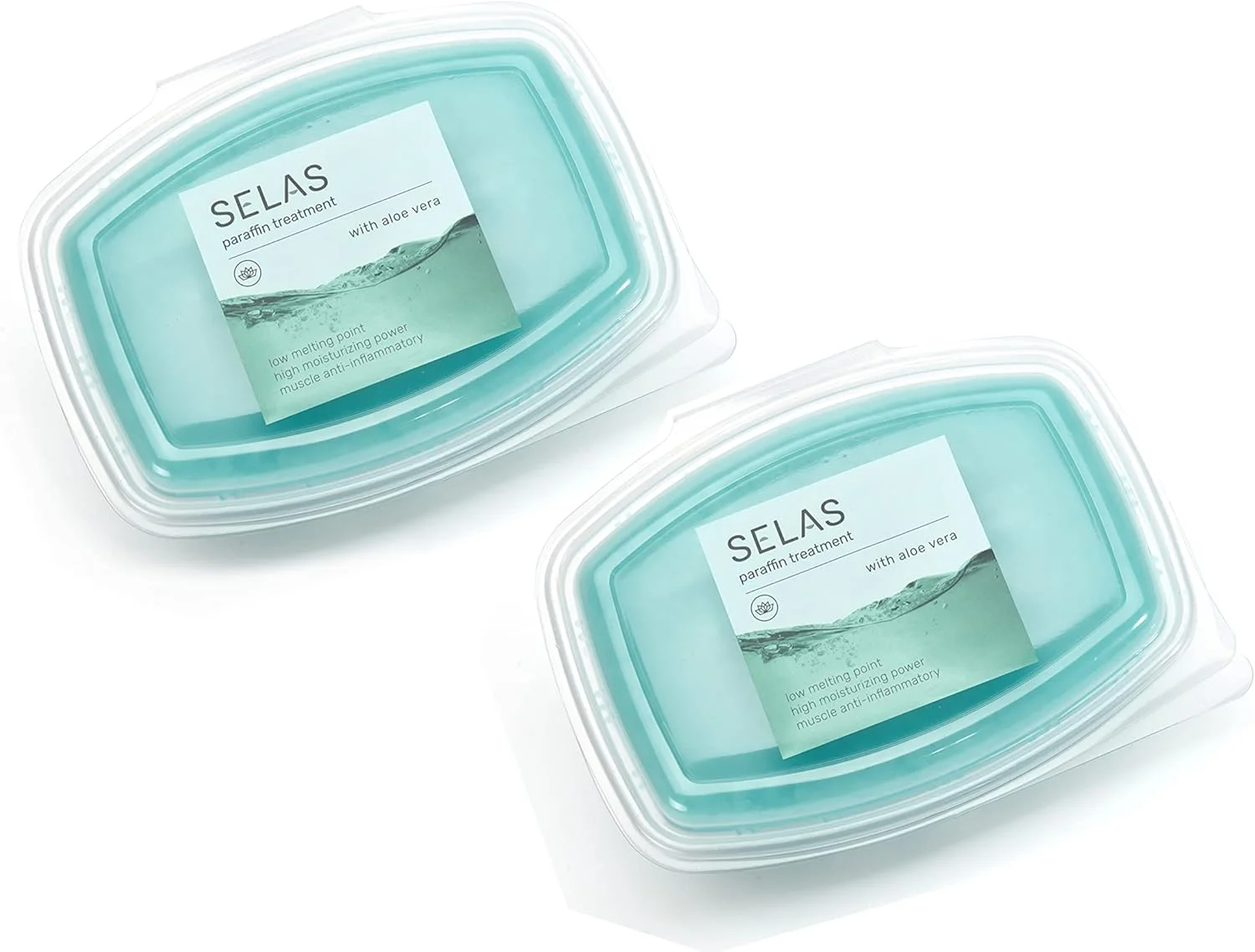 حمام پارافین آلوئه ورا. بسته 2.600 میلی لیتر (980 گرم x 2) سلاس. برای درمان های درمانی و زیبایی دست و پا.