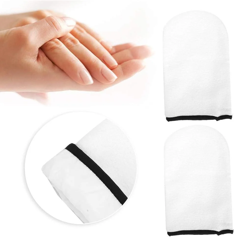 دستکش ماساژ پارافین، دستکش نخی مراقبت از دست برای حفظ حرارت موم، دستکش ماساژ موم پارافین برای ماساژ حرارتی، کیسه پا برای درمان حرارتی اسپا
