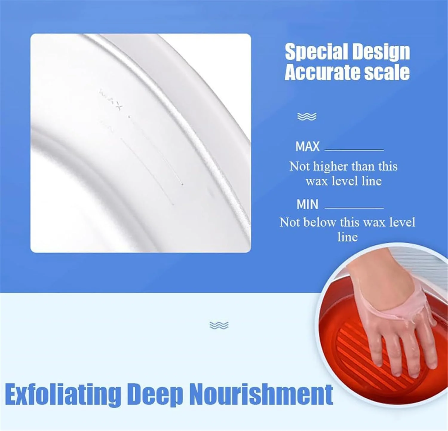 دستگاه پارافین تراپی، گرم کننده پارافین با دمای قابل تنظیم 55-70 درجه سانتیگراد، ظرف حمام پارافین 2.7 لیتری با ظرفیت بزرگ برای مراقبت از پارافین دست و پا، آبی دستگاه پارافین تراپی، گرم کننده پارافین با دمای قابل تنظیم 55-70 درجه سانتیگراد، ظرف حمام پارافین 2.7 لیتری با ظرفیت بزرگ برای مراقبت از پارافین دست و پا، آبی