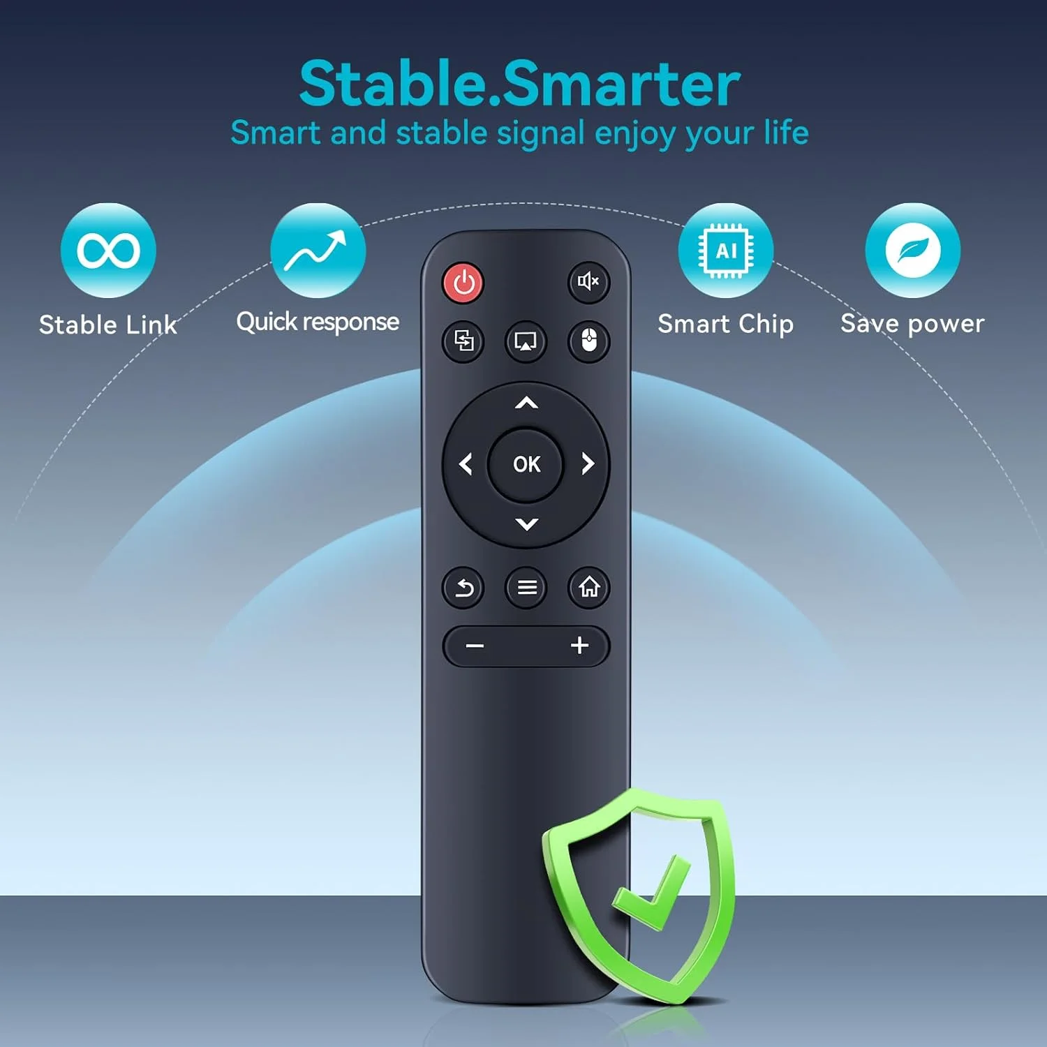 ریموت کنترل جایگزین ZWP برای مینی پروژکتور، سازگار با Magcubic HY300Pro، HIPPUS HY300Pro، Aubor HY300Pro، Xgody HY300Pro، Maypug P1، Gaimoo GM300، پروژکتور Nonete NT30