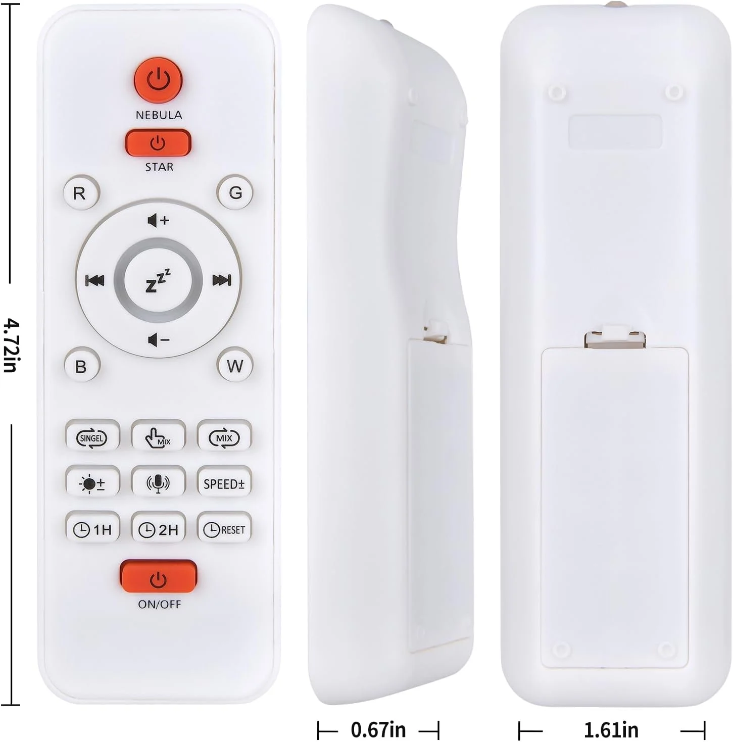 ریموت کنترل جایگزین ZWP سازگار با XQBX K850، Xikec 0005 0007، پروژکتور ستاره Rossetta-RT008، پروژکتور تخم دایناسور کهکشانی KUIDEHACUL