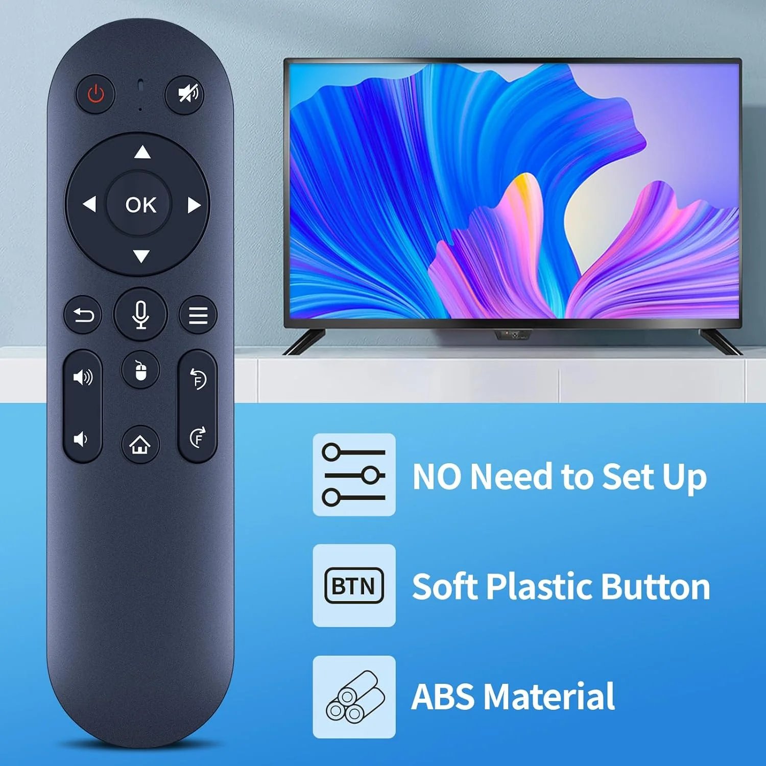 ریموت کنترل صوتی جایگزین ZWP برای پروژکتورهای Salange HY260pro، Magcubic HY310 HY300 Ultra، برای feifeaouy HY300Plus HY300Ultra، برای پروژکتور مینی WellSonic HY260 PRO