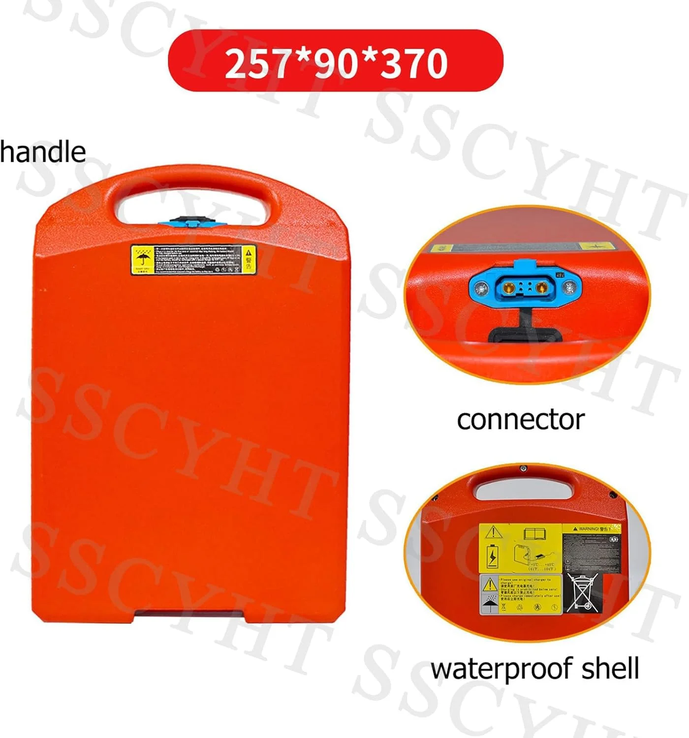باتری لیتیومی 24 ولت 20 آمپر ساعت 30 آمپر ساعت 40 آمپر ساعت SSCYHT، باتری 48 ولت 15 آمپر ساعت 20 آمپر ساعت برای جک پالت برقی و لیفتراک برقی، لوازم جانبی جایگزین، 48 ولت 20 آمپر ساعت