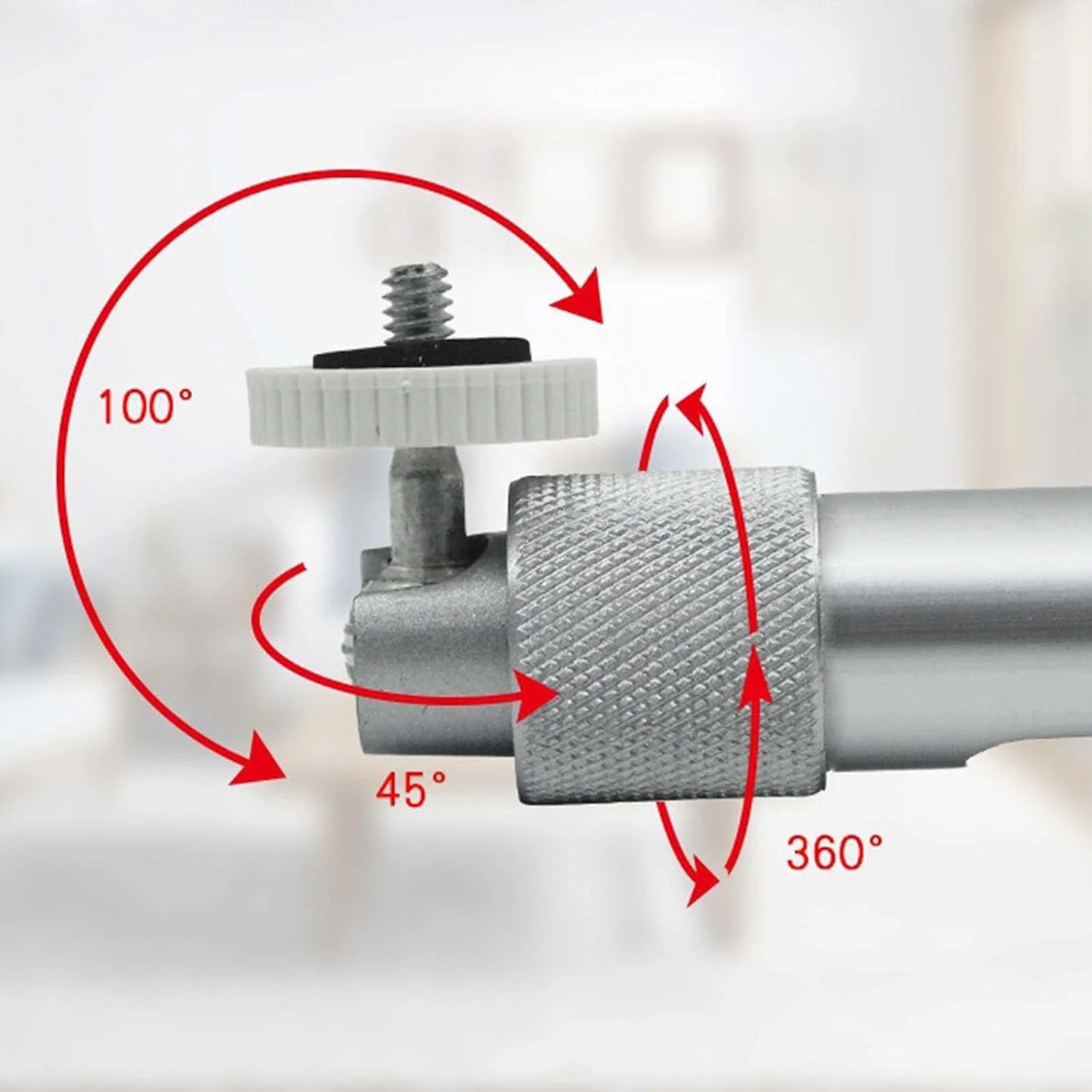 پایه نگهدارنده پروژکتور WANGCL، آویز جهانی، پایه دیواری سقفی قابل گسترش، پشتیبانی تلسکوپی آلیاژ آلومینیوم با ساختار محکم - 30 تا 60 سانتی متر