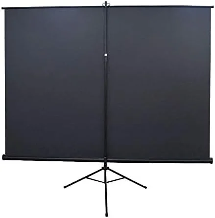 پرده نمایش پروژکتور YXS با پایه سه پایه 100 اینچی - صفحه نمایش قابل تنظیم ارتفاع 4K 3D HD 4:3 قابل حمل برای داخل خانه، فضای باز، سینمای خانگی، دفتر، فیلم