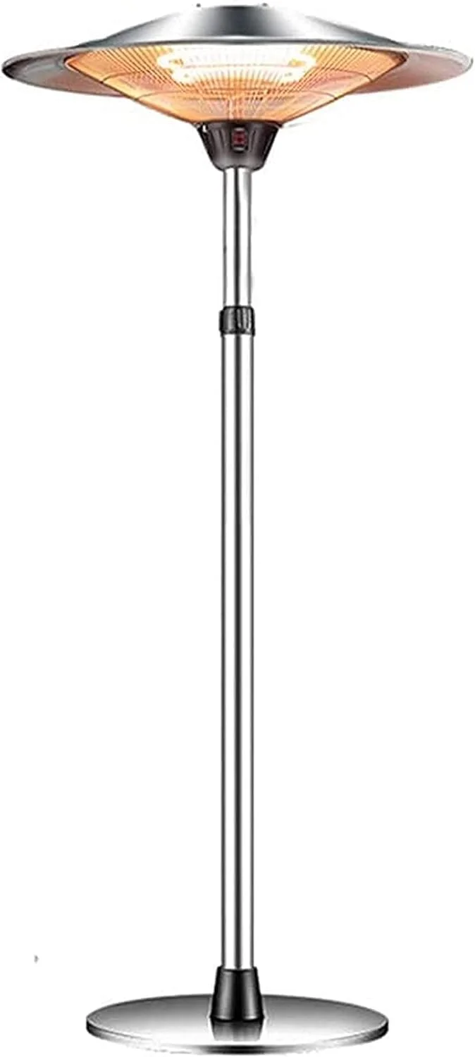 بخاری برقی ایستاده فضای باز، مناسب باغ و پاسیو، دارای تنظیمات حرارت، محافظت در برابر گرمای بیش از حد و واژگونی، ارتفاع قابل تنظیم، ضد آب و مقاوم در برابر باران، بخاری پاسیو برای آسایش در باغ
