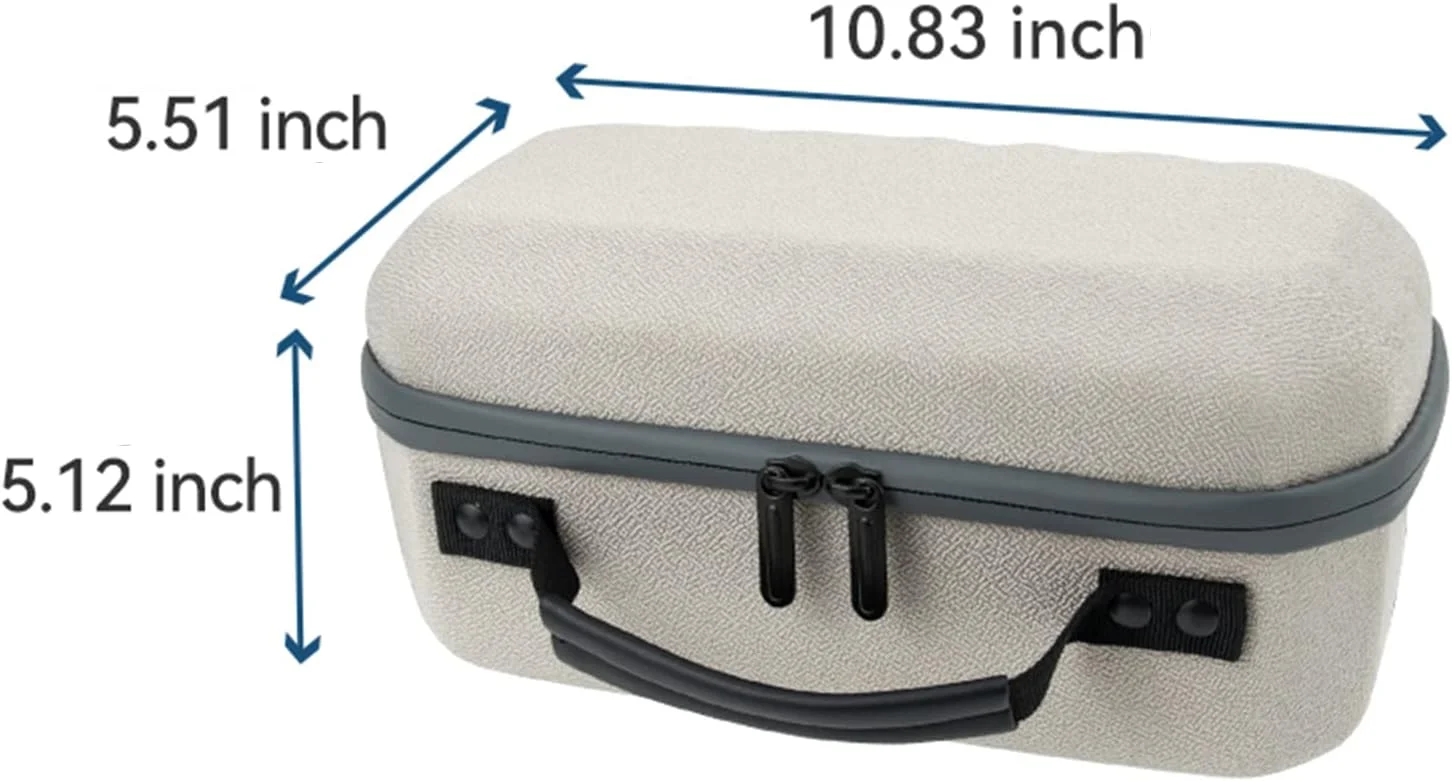 کیف حمل EVA مدل YWL برای پروژکتور هوشمند قابل حمل سامسونگ 30 تا 100 اینچ، کیف سامسونگ Freestyle، کیف ضد ضربه پروژکتور سامسونگ Freestyle برای SP-LSP3BLAXZA مناسب برای استفاده در داخل و خارج از خانه (خاکستری)