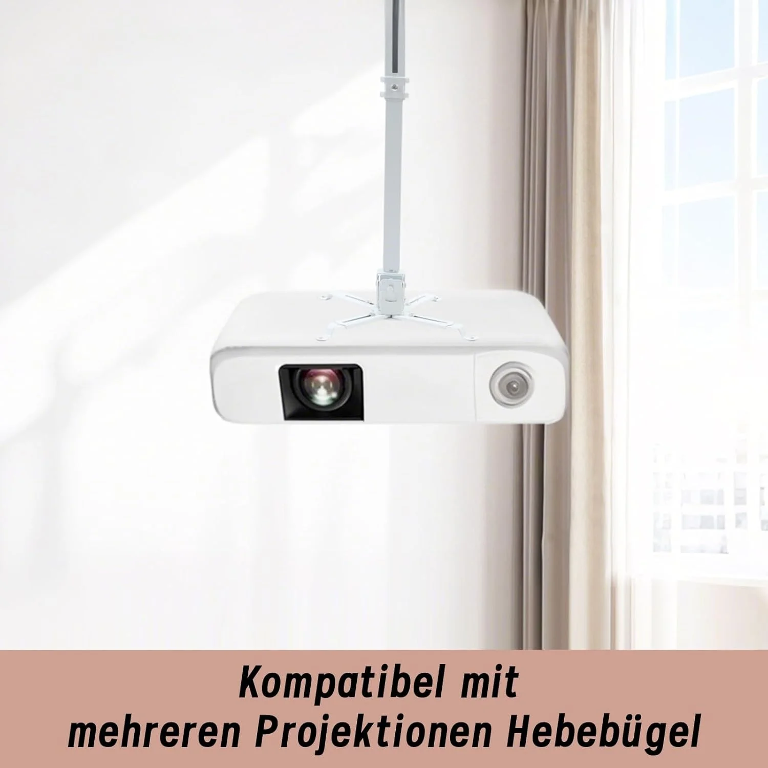 پایه ویدئو پروژکتور YedZen، پایه دیواری ویدئو پروژکتور، پایه سقفی، ارتفاع قابل تنظیم 43-65 سانتی متر، پایه چرخشی ویدئو پروژکتور، گردان