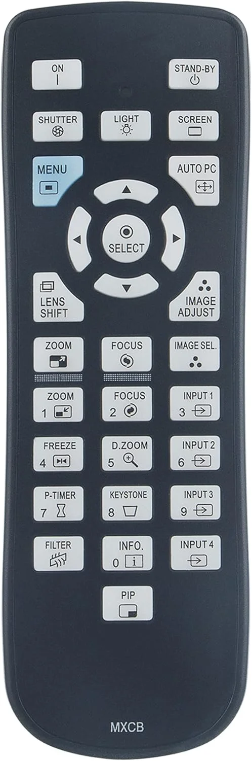 ریموت جایگزین VINABTY MXCB مناسب برای پروژکتور Sanyo مدل های PLC-XM150 PLC-XM1500C PLC-XP100L 200L XM1000C PLC-XF47 XF4700 XP100 2
