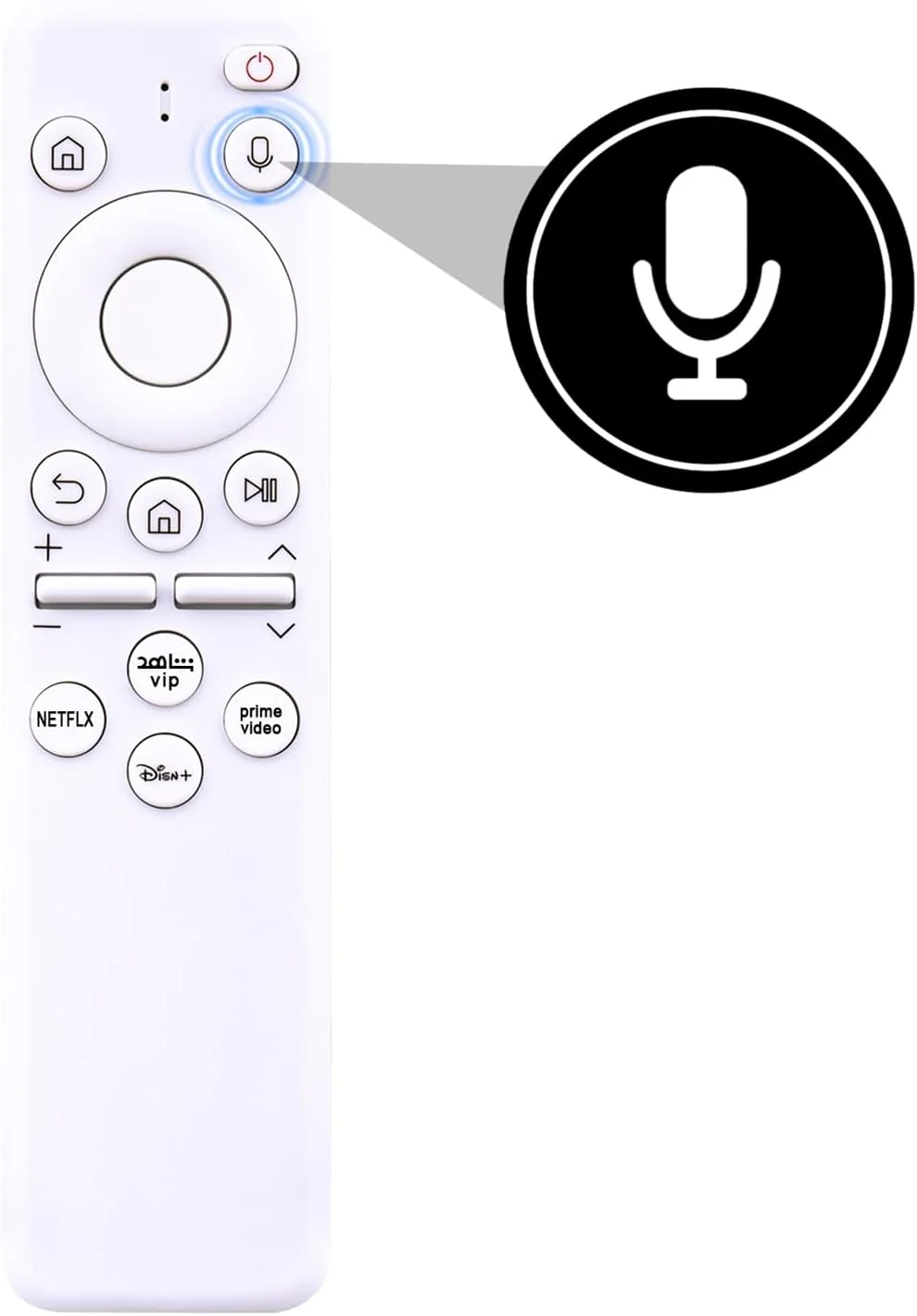 ریموت کنترل صوتی جایگزین VINABTY BP59-00149J سازگار با پروژکتور سامسونگ BP59-00149A TM2261S BP59-00149B