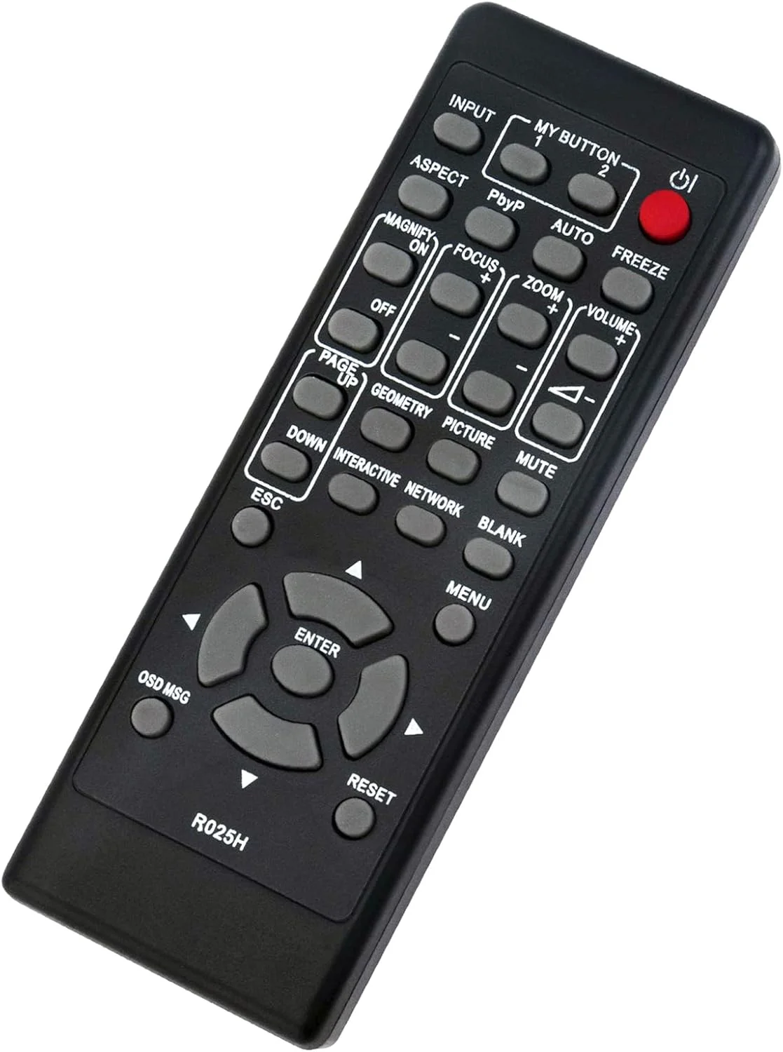 ریموت کنترل جایگزین VINABTY R025H مناسب برای پروژکتور LCD هیتاچی مدل های CP-EX3051WN CP-EX3551WN CP-EX4551WN CP-EW3051WN CP-EW3551WN CP-EW4051WN