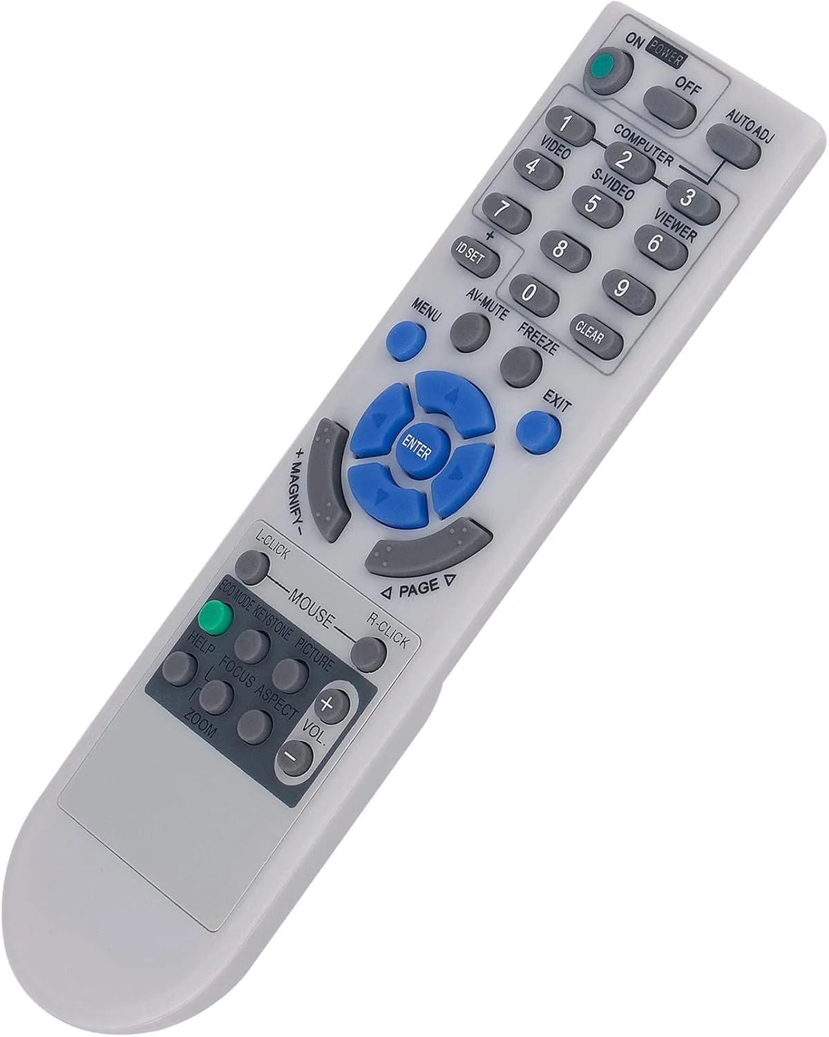 ریموت کنترل جایگزین VINABTY RD-443E 7N900881 مناسب برای پروژکتور NEC مدل های NP1200 NP2200 NP3200 NPV230X NPV260R NPV260X NPV300W NPV300X V230X V260R V260X V300W V300X