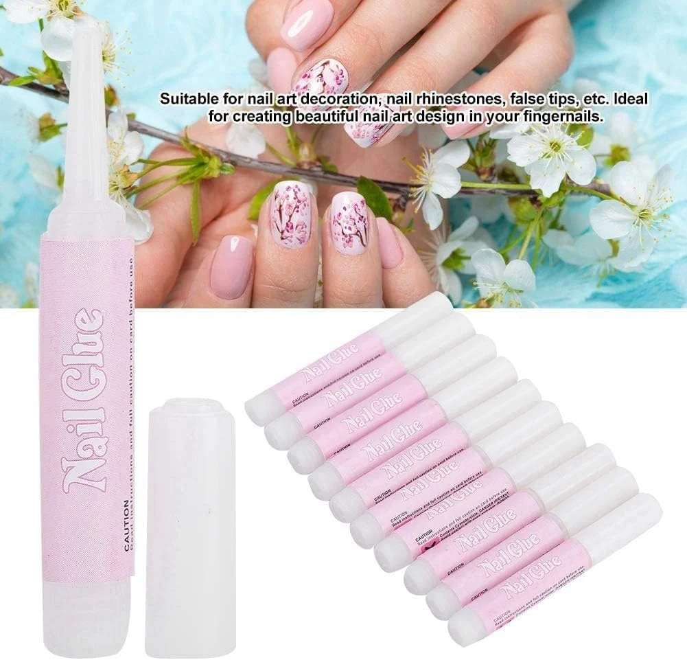 چسب ناخن مصنوعی 10 عددی - چسب اکستنشن ناخن، چسب فوق العاده قوی برای ناخن های اکریلیک، 2 گرم برای هر چسب چسب ناخن مصنوعی 10 عددی - چسب اکستنشن ناخن، چسب فوق العاده قوی برای ناخن های اکریلیک، 2 گرم برای هر چسب